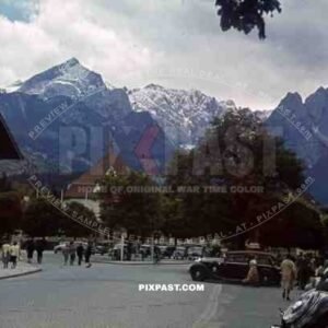 Adolf-Wagner-Platz in Garmisch-Partenkirchen, Germany ~1939