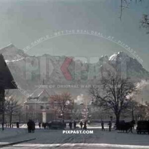 Adolf-Wagner-Platz in Garmisch-Partenkirchen, Germany ~1941