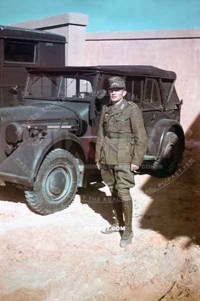 Afrika-Korp Horch 901 Kubelwagen. Tripoli February 1941. 2. Panzer Nachrichten Abt. 200