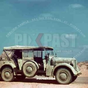 Afrika-Korp camo Horch 901 Kubelwagen. Tripoli February 1941. 2. Panzer Nachrichten Abt. 200