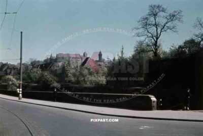 Am Neutorgraben and Castle of Nuremberg, Germany ~1940