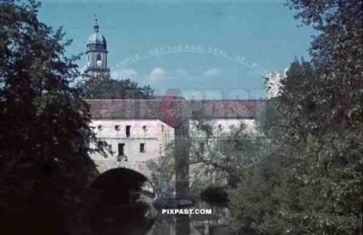 Amberg Germany, Vils River, Stadtbrille Bridge, 1940, Obltn Wehr. Hans Stadlbauer