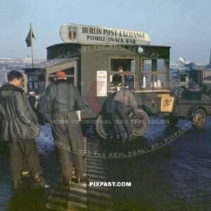 American USAAF Pilots stopping for lunch after delivering coal in the Berlin Air Lift June 1948.