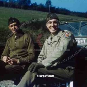 American Willy Jeep in Langres, France in September 1945 ADSEC, Advance Section