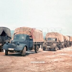 American built Dodge Truck. Lend Lease Captured. Luftwaffe field division in Ukraine 1942