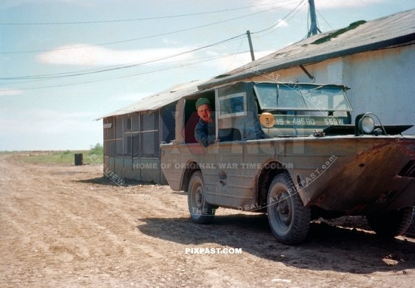 American built Ford GPA Amphibious Seeps Jeep car 485BG. Stationed in Normandy France 1944 after D-Day invasion
