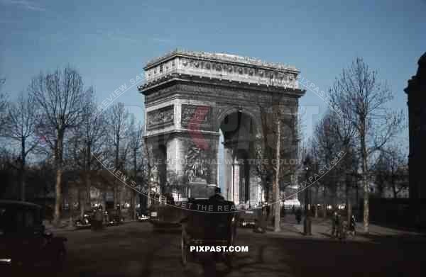 Arc de Triomphe in Paris, France 1940