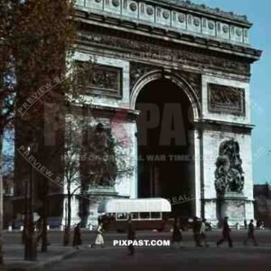 Arc de Triomphe in Paris, France 1940