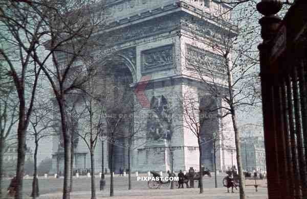 Arc de Triomphe in Paris, France 1944