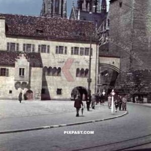 At the Domstraße in Regensburg, Germany 1938
