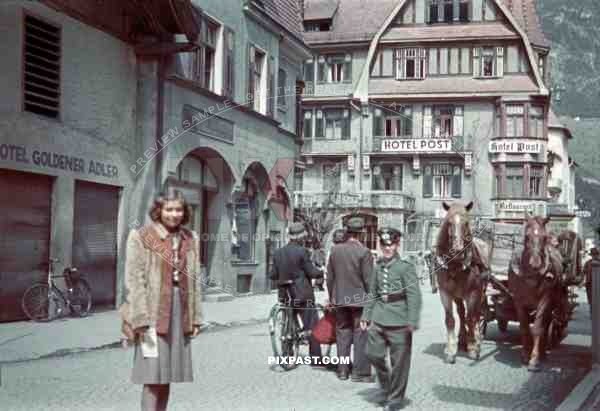 At the Hotel Post in Landeck, Austria ~1940