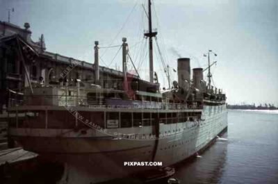 At the harbour of Genoa, Italy 1939