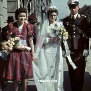 Austrian Luftwaffe officer air force white summer cap medals awards ribbon bar wedding Vienna Austria 1941 Wien.