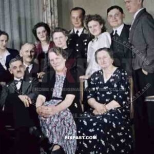 Austrian Luftwaffe pilot wedding day family group Vienna Austria Wien 1941 Hitler mustache apartment vinyl player