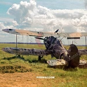 BEF RAF Westland Lysander. Captured / Destroyed French air force fighter plane. Abbeville France June 1940