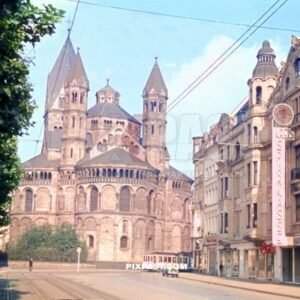 Basilica of the Holy Apostles, Cologne Koln West Germany 1939.  Neumarkt