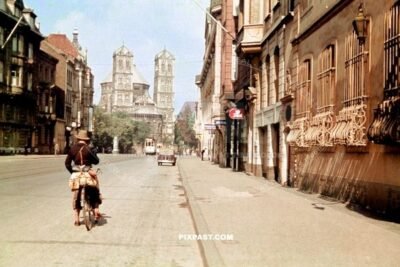 Basilica of the Holy Apostles, Cologne Koln West Germany 1939.  Neumarkt