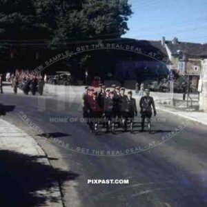 Bastille day parade in Langres, France 14th July 1945