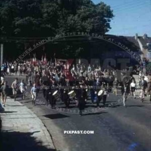 Bastille day parade in Langres, France 14th July 1945