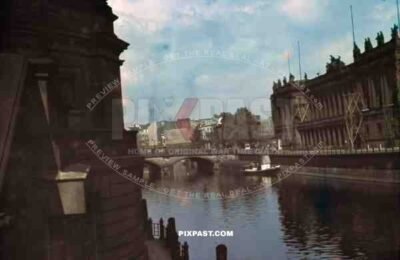 Berlin 1942 Dom (Dome) and the Berliner Börse an der Spree