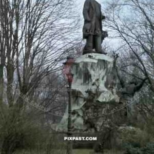 Bismarck Monument in Leipzig, Germany 1941