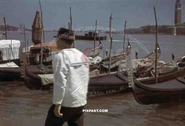 Boats in Venice, Italy 1943