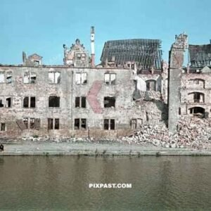 Bombed and destroyed Kassel city. Germany September 1944