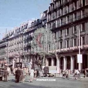 Boulevard des Capucines / Rue des Capucines in Paris, France 1944