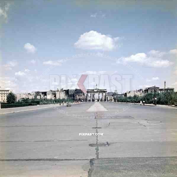 Brandenburg Gate in Berlin, Germany ~1949