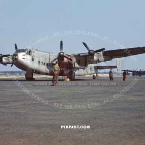 British RAF Avro York transport aircraft. Fliegerhorst Fassberg Germany June 1948. British Sector. Berlin Airlift / Blockade