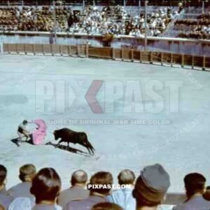 Bullfighting in Arena of Nimes. South of France 1943.