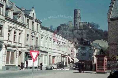 Burgstraße, Bonn, Nordrhein-Westfalen, 1939, Church, St. Michael, Godesburg, mountain.