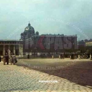 Captured British Cruiser Mk III Tank in Heldenplatz Vienna Austria 1942