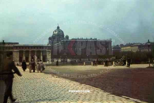 Captured British Cruiser Mk III Tank in Heldenplatz Vienna Austria 1942