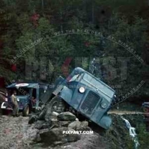 Captured British English Bedford trucks lorries Wehrmacht Greece 1942 summer crashed cliff red cross ambulance staff car