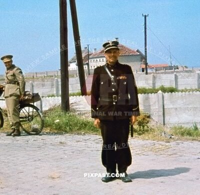 Captured French military police man near Normandy France 1940