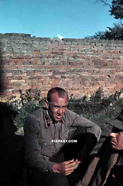 Captured Soviet Russian Officer POWs, Kiew Ukraine 1941.