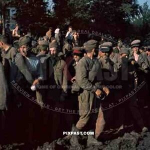 Captured Soviet Russian Soldiers POWs, Kiew Ukraine 1941.