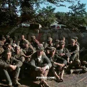 Captured Young Soviet Russian Soldiers POWs, Kiew Ukraine 1941.