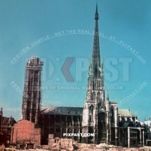 Cathedrale Notre dame de Rouen France 1940