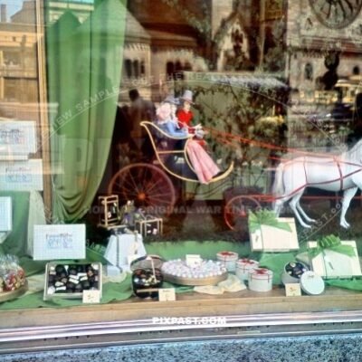 Chocolate and sweet shop opposite the Kaiser Wilhelm Gedachtniskirche Memorial Church June 1939 Germany.