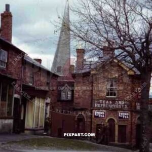 Church Street in Cleobury, England ~1944