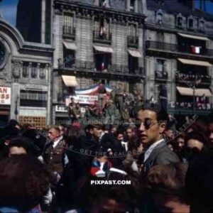 Cinema Le Darcy Dijon France VE Day (Victory in Europe) May 8th 1945 American Red Cross Theatre