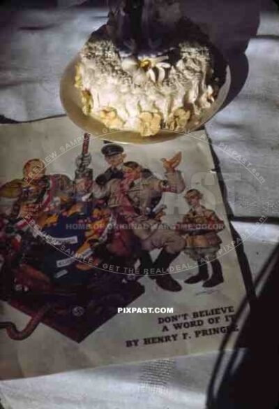 Collier_qt_s Weekly, January 17, 1942 Issue, American Magazine, Anti Hitler Propaganda cartoon art work, Goebbels, Goring,