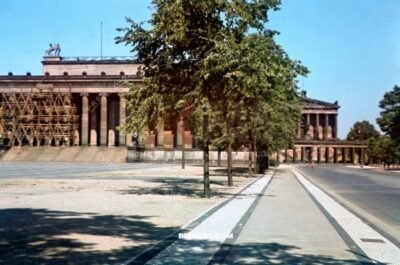 Construction on Altes Museum Island Museums insel Berlin Germany 1938