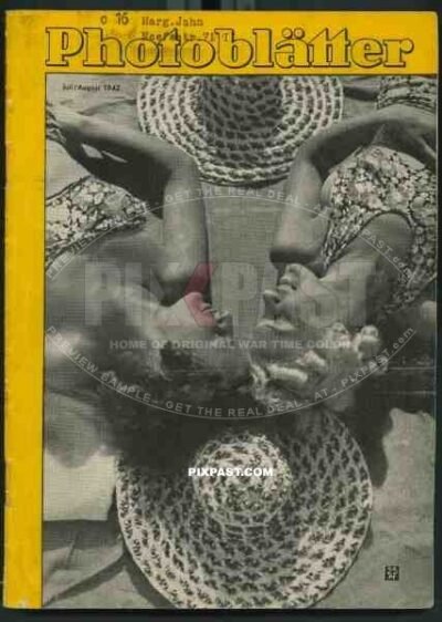Cover of  Photoblatter 1942 July August, Agfa Photo Magazine, Reuter,Hans,