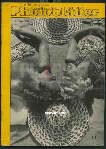 Cover of  Photoblatter 1942 July August, Agfa Photo Magazine, Reuter,Hans,