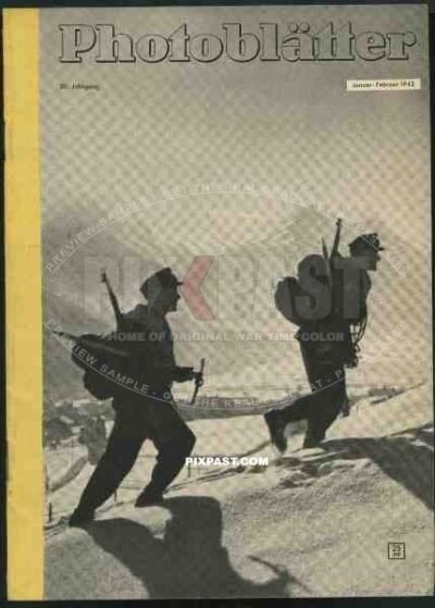 Cover of Photoblatter 1943 January, February, Agfa Photo Magazine, Reuter,Hans,
