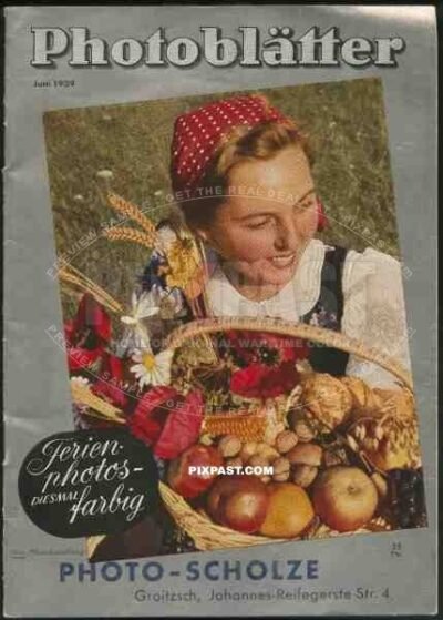 Cover of  Photoblatter1939 July, Agfa Photo Magazine, Reuter,Hans,