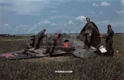 Crashed Polikarpow I-16 near Riwne, Ukraine 1941
